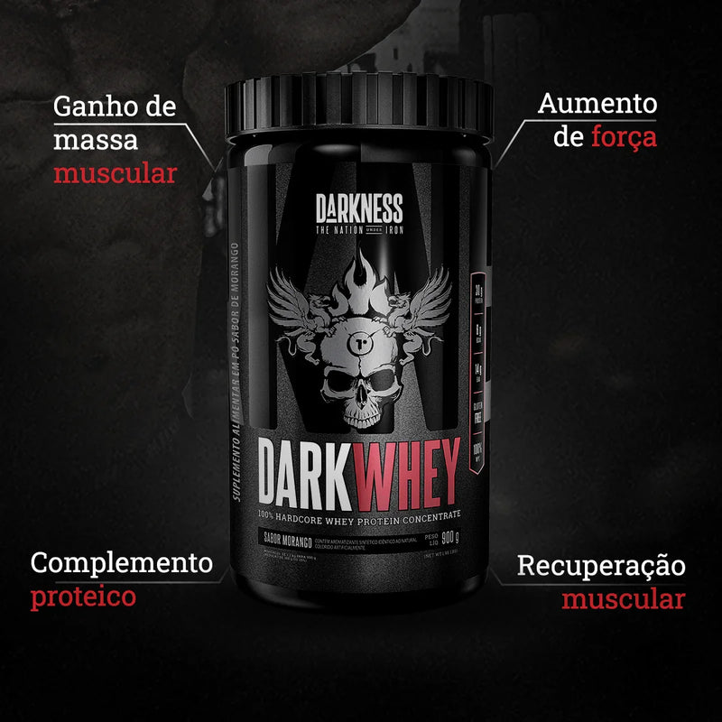 DarkWhey Pote 900g - Sabor Chocolate Maltado