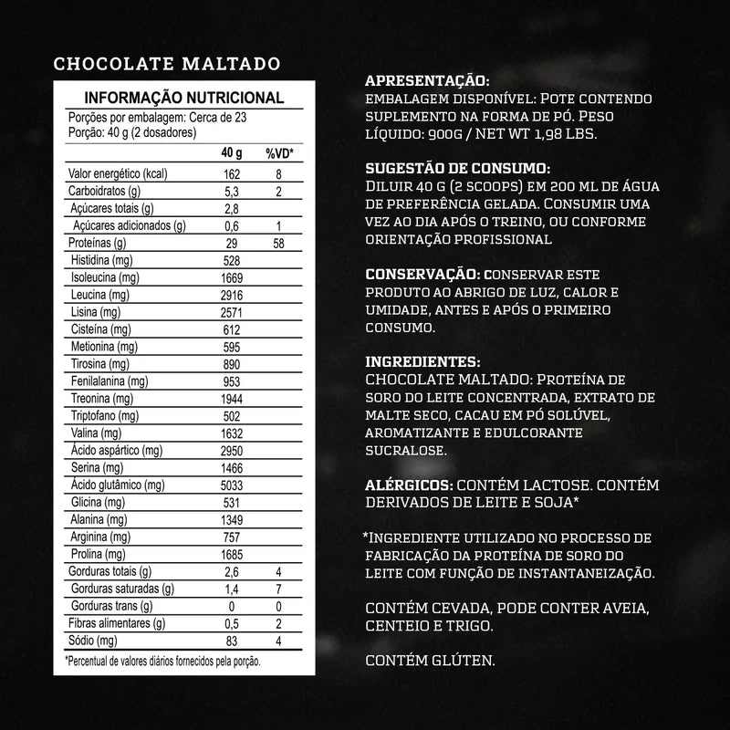 DarkWhey Pote 900g - Sabor Chocolate Maltado