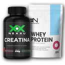 Combo Nexxu Starter - Creatina em pastilhas + Whey protein