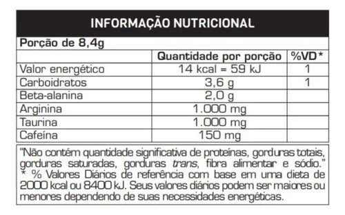 Pre Workout Hórus - Pote 300g - Sabor Frutas Vermelhas