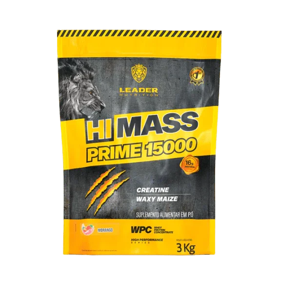 Hi Mass Prime 15000 - 3Kg - Sabor Morango